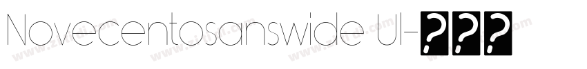 Novecentosanswide Ul字体转换